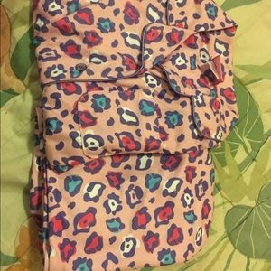 Girls Medium Cheetah Print Pajamas